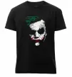 Чоловіча преміум футболка Джокер обличчя Чорний фото