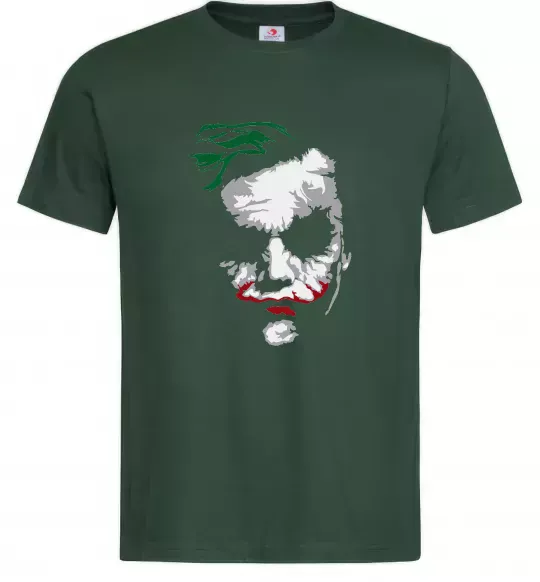 Чоловіча футболка Джокер обличчя Темно-зелений фото