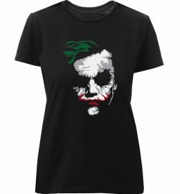 Жіноча преміум футболка Джокер обличчя