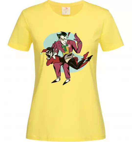 Женская футболка Джокер та Харлі Квін Лимонный фото