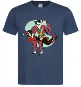 Чоловіча футболка Joker card Темно-синій фото