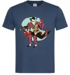 Чоловіча футболка Джокер та Харлі Квін Темно-синій фото