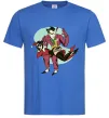 Чоловіча футболка Джокер та Харлі Квін Яскраво-синій фото