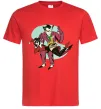 Чоловіча футболка Джокер та Харлі Квін Червоний фото