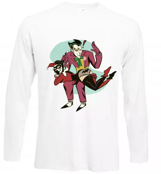 Лонгслив Джокер та Харлі Квін Белый фото