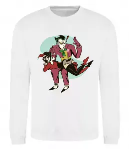 Свитшот Бетмен-Джокер Белый фото