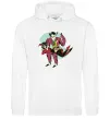 Чоловіча толстовка (худі) Джокер та Харлі Квін Білий Чоловіча толстовка (худі) Джокер та Харлі Квін Білий фото
