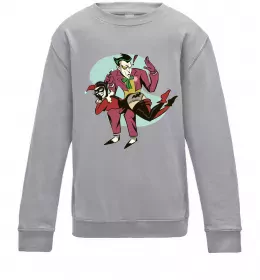 Детский Свитшот Джокер та Харлі Квін Серый меланж фото
