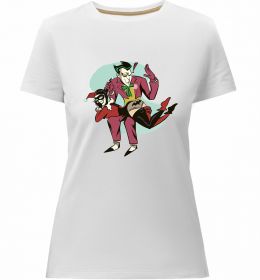 Женская премиум футболка Джокер та Харлі Квін