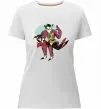 Жіноча преміум футболка Джокер та Харлі Квін Білий фото