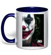 Чашка з кольоровою ручкою Джокер Постер Глибокий темно-синій фото