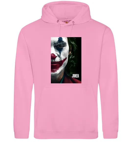 Мужская толстовка (худи) Джокер Постер Розовый фото