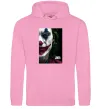 Мужская толстовка (худи) Джокер Постер Розовый фото