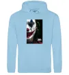 Женская толстовка (худи) Джокер Постер Голубой фото