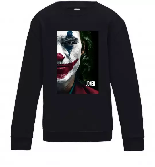 Детский Свитшот Джокер Постер Черный фото