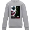 Детский Свитшот Джокер Постер Серый меланж фото