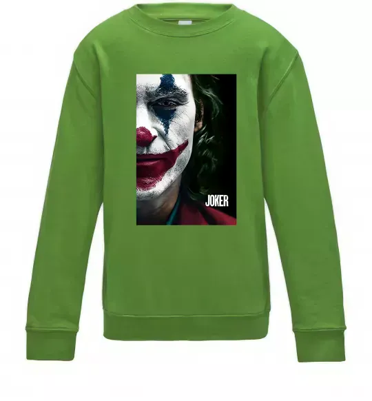 Детский Свитшот Джокер Постер Лаймовый фото