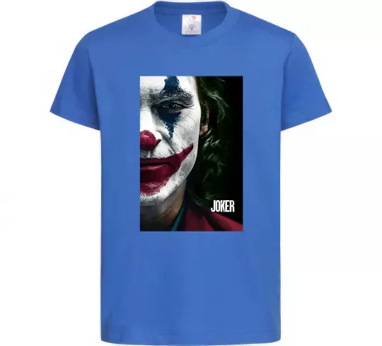 Дитяча футболка Джокер Постер Яскраво-синій фото