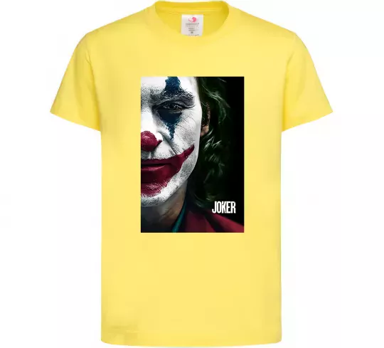 Дитяча футболка Джокер Постер Лимонний фото