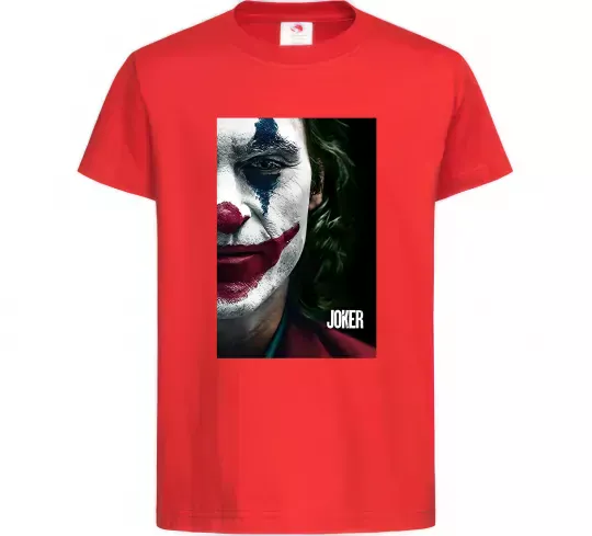 Дитяча футболка Джокер Постер Червоний фото