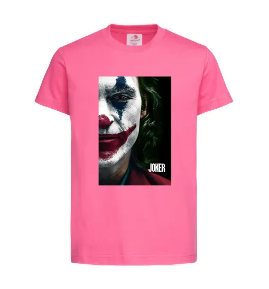Детская футболка Джокер Постер Ярко-розовый фото