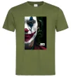 Чоловіча футболка Джокер Постер Оливковий фото