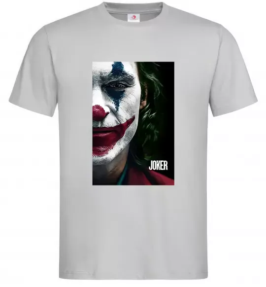 Чоловіча футболка Джокер Постер Сірий фото