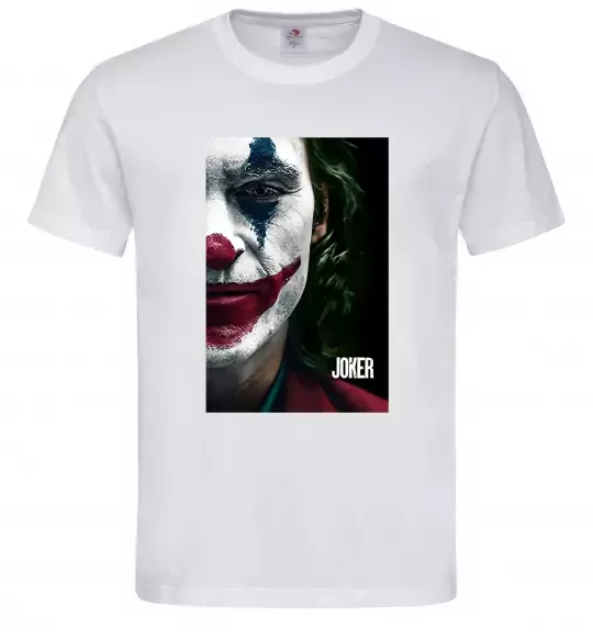 Чоловіча футболка Джокер Постер Білий фото