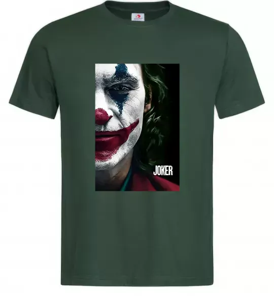 Чоловіча футболка Джокер Постер Темно-зелений фото