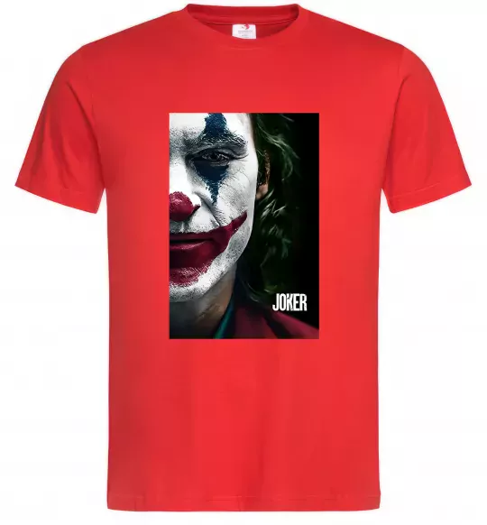 Чоловіча футболка Джокер Постер Червоний фото