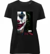 Женская премиум футболка Джокер Постер Черный фото