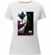 Женская премиум футболка Джокер Постер Белый фото