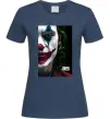 Жіноча футболка Джокер Постер Темно-синій Жіноча футболка Джокер Постер Темно-синій фото