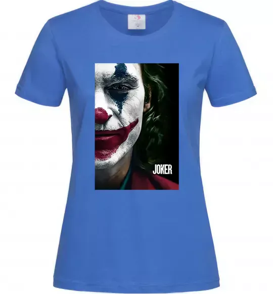 Жіноча футболка Джокер Постер Яскраво-синій фото