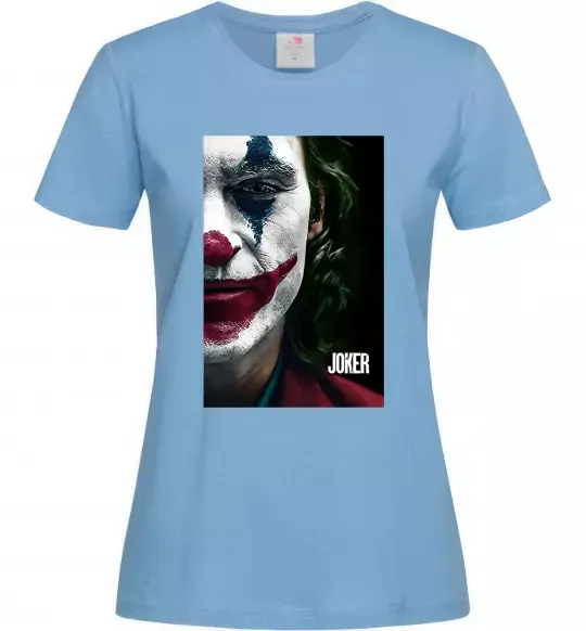 Жіноча футболка Джокер Постер Блакитний фото