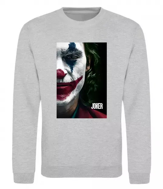 Світшот Джокер Постер Сірий меланж фото