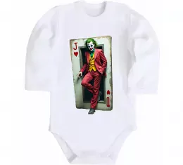 Детский боди JOKER serios Белый фото