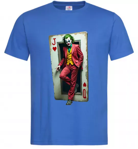 Чоловіча футболка Джокер карта Яскраво-синій фото