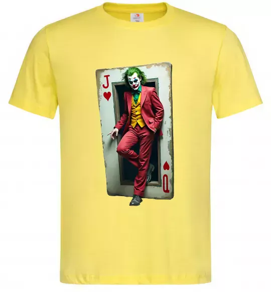 Чоловіча футболка Джокер карта Лимонний фото