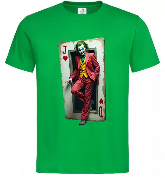 Чоловіча футболка Джокер карта Зелений фото
