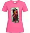 Жіноча футболка Джокер карта Яскраво-рожевий фото