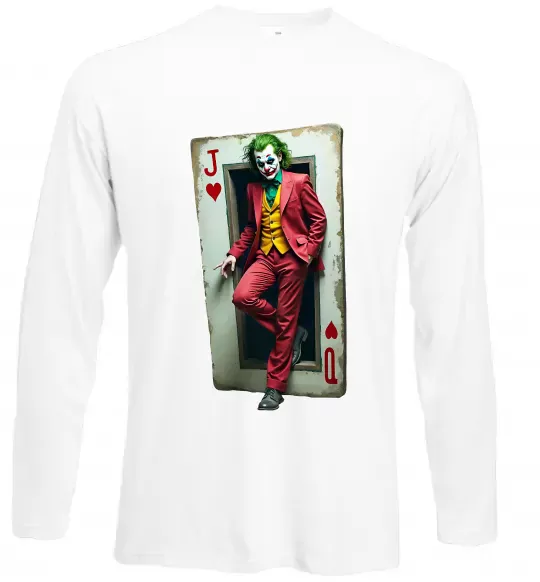 Лонгслив Джокер карта Белый фото