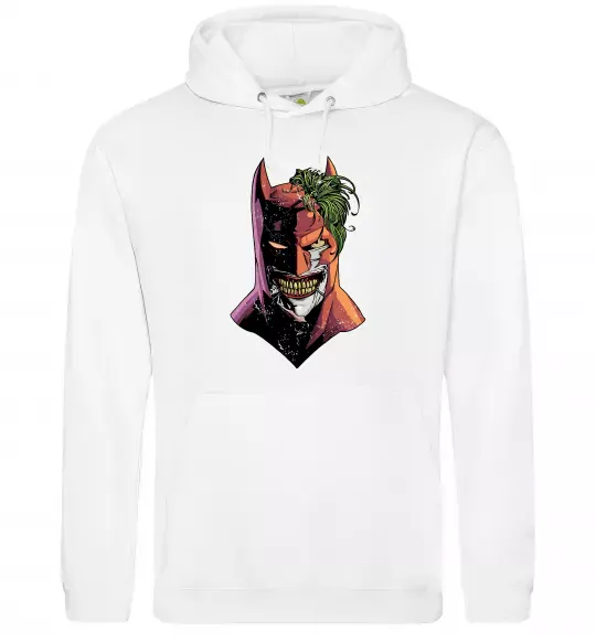 Жіноча толстовка (худі) Бетмен-Джокер Білий фото