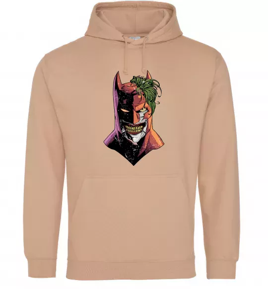 Жіноча толстовка (худі) Бетмен-Джокер Пісочний фото