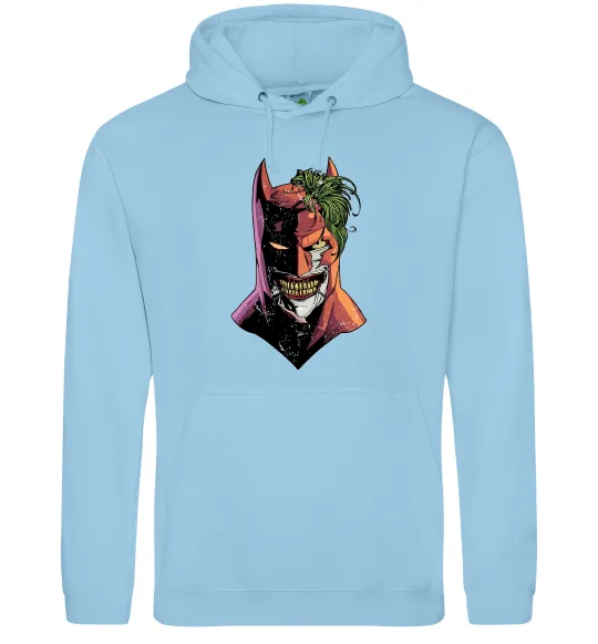 Женская толстовка (худи) Бетмен-Джокер Голубой фото