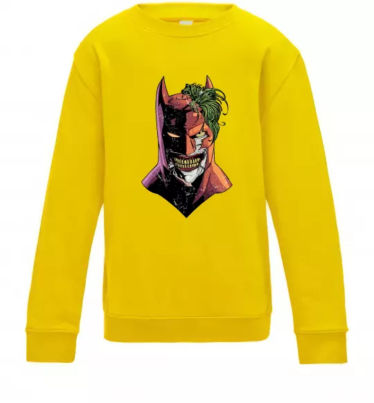 Детский Свитшот Бетмен-Джокер Солнечно желтый фото