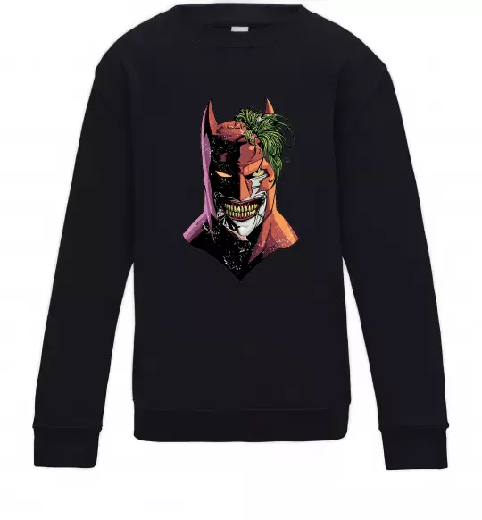 Детский Свитшот Бетмен-Джокер Черный фото