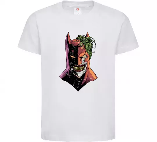 Детская футболка Бетмен-Джокер Белый фото