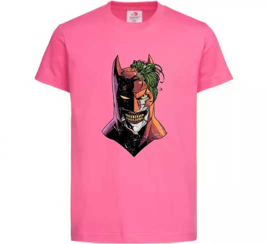 Детская футболка Бетмен-Джокер Ярко-розовый фото