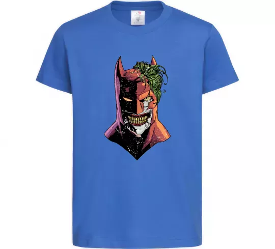 Детская футболка Бетмен-Джокер Ярко-синий фото